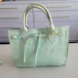 Dooney & Bourke Ostrich Leather Handbag Satchel